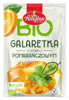 GALARETKA Z AGAREM O SMAKU POMARAŃCZOWYM BEZGLUTENOWA BIO 40 g - AMYLON