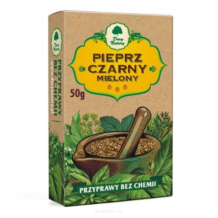 PIEPRZ CZARNY MIELONY 50 g - DARY NATURY