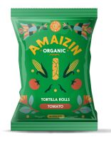 CHIPSY TORTILLA KUKURYDZIANE POMIDOROWE BEZGLUTENOWE BIO 100 g - AMAIZIN