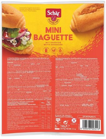 Mini baguette- bagietki do zapiekania BEZGL.150 g