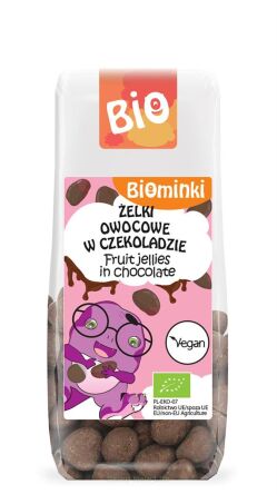 ŻELKI OWOCOWE W CZEKOLADZIE BIO 100 g - BIOMINKI