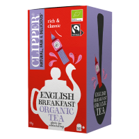 HERBATA CZARNA ENGLISH BREAKFAST FAIR TRADE BIO (20 x 2,2 g) 44 g - CLIPPER