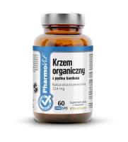 KRZEM ORGANICZNY Z PĘDÓW BAMBUSA (448 mg) BEZGLUTENOWY 60 KAPSUŁEK - PHARMOVIT (CLEAN LABEL)