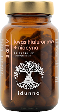 Solv kwas hialuronowy + niacyna 60 kaps | Idunna