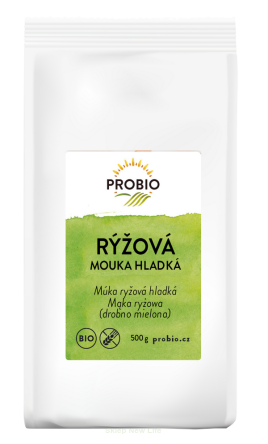 MĄKA RYŻOWA DROBNO MIELONA BEZGLUTENOWA BIO 500 g - PROBIO