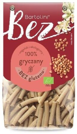 Makaron bezglutenowy gryczany rurka BIO 250 g - Bartolini