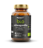 Ashwagandha bio ekstrakt bio z żeń-szenia indyjskiego 5% witanolidów 60 kaps Vcaps® Plus | Pharmovit bio