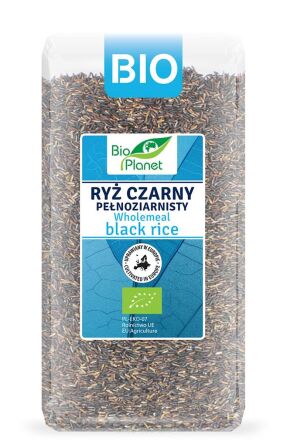 RYŻ CZARNY PEŁNOZIARNISTY (UPRAWIANY W EUROPIE) BIO 500 g - BIO PLANET