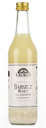 BARSZCZ BIAŁY NA ZAKWASIE NIEPASTERYZOWANY 480 ml - KROKUS