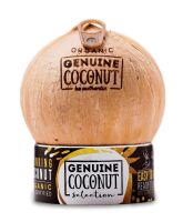 KOKOS BIO Z ZAWLECZKĄ I SŁOMKĄ (około 0,50 kg) - GENUINE COCONUT