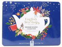 Zestaw herbatek Premium Holiday Collection w ozdobnej niebieskiej puszce BIO