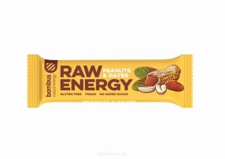 Baton RAW ENERGY orzech ziemny-daktyl BEZGL. 50 g