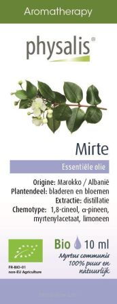 OLEJEK ETERYCZNY MIRTE (MIRT ZWYCZAJNY) BIO 10 ml - PHYSALIS