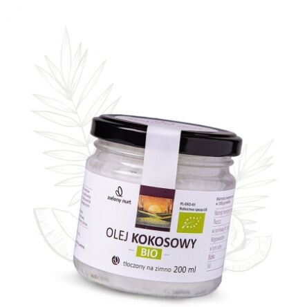 Olej kokosowy virgin BIO 200 ml Zielony Nurt