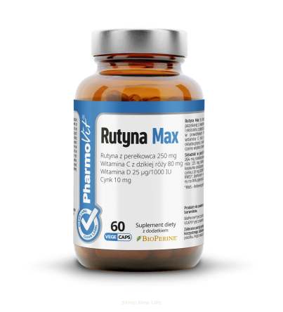 RUTYNA MAX BEZGLUTENOWA 60 KAPSUŁEK - PHARMOVIT (CLEAN LABEL)