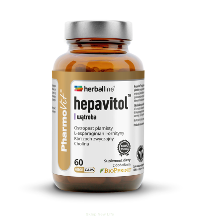 KAPSUŁKI NA WĄTROBĘ (HEPAVITOL) BEZGLUTENOWE 60 szt. - PHARMOVIT (HERBALLINE)