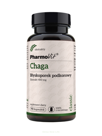 Chaga Błyskoporek podkorowy 400 mg 90 kaps | Classic Pharmovit