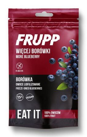 Frupp owoce liofilizowane BORÓWKA 15 g - Celiko