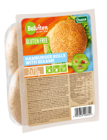 BUŁKI DO HAMBURGERÓW Z SEZAMEM BEZGLUTENOWE (2 szt.) 140 g - BALVITEN