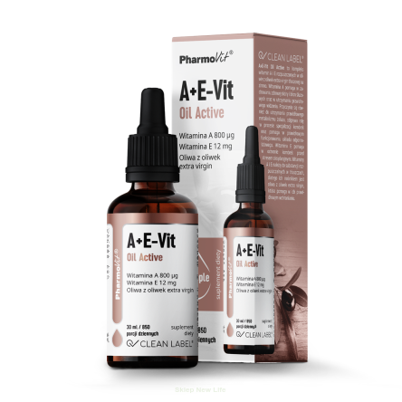 WITAMINA A + E W KROPLACH BEZGLUTENOWE 30 ml - PHARMOVIT (CLEAN LABEL)