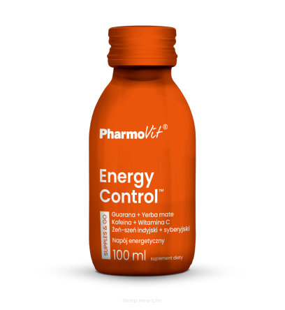 SHOT ENERGY CONTROL BEZGLUTENOWY 100 ml - PHARMOVIT (SUPPLES & GO)