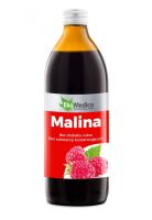 Malina, sok z malin 500 ml 100% - EkaMedica