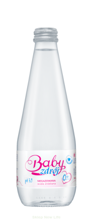 WODA ŹRÓDLANA NIEGAZOWANA 330 ml (SZKŁO) - AQUA EAST (BABY ZDRÓJ)