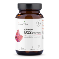 Witamina B12 1000 µg, metylokobalamina, kapsułki 90 szt. - Aura Herbals