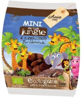 Ciastka z czekoladą mini jungle BIO 100g