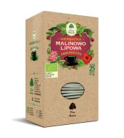 HERBATKA MALINOWO - LIPOWA BIO (25 x 2,5 g) 62,5 g - DARY NATURY