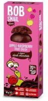 Przekąska jabłkowo-malinowa w ciemnej belgijskiej czekoladzie 30g