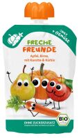MUS JABŁKO - GRUSZKA - MARCHEW - DYNIA  BEZ DODATKU CUKRÓW BEZGLUTENOWY OD 6 MIESIĄCA BIO 100 g - FRECHE FREUNDE
