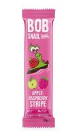 PRZEKĄSKA STRIPE JABŁKO - MALINA BEZ DODATKU CUKRU BEZGLUTENOWA 14 g - BOB SNAIL