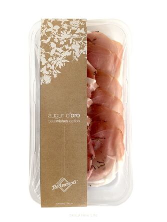 SZYNKA DOJRZEWAJĄCA Z TRUFLĄ (PROSCIUTTO CRUDO AFFINATO AL TARTUFO) PLASTRY BEZGLUTENOWE BIO 50 g - PRIMAVERA