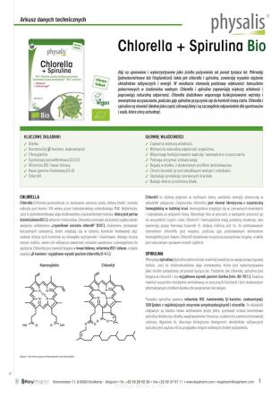 CHLORELLA + SPIRULINA BIO 200 TABLETEK - PHYSALIS