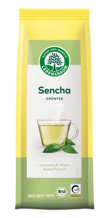 HERBATA ZIELONA LIŚCIASTA SENCHA BIO 75 g - LEBENSBAUM