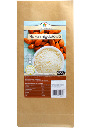 Mąka migdałowa bezglutenowa 1000 g - Pięć Przemian