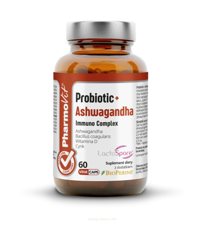 Probiotic + Ashwagandha Immuno Complex 60 vege kaps | Clean Label Pharmovit