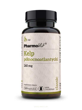 Kelp północnoatlantycki 260 mg 120 kaps | Classic Pharmovit