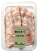 SZYNKA GOTOWANA PROSCIUTTO COTTO Z BAZYLIĄ PLASTRY BEZGLUTENOWA BIO 100 g - PRIMAVERA